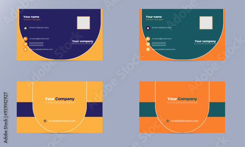 This is a corporate business card. Clean & Eye-catchy professional work. This Business card designed for a corporate company and suitable for all businesses industry. You can easily edit and customize