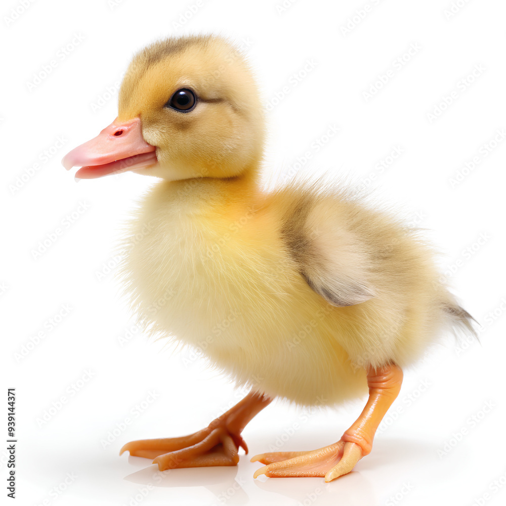 Baby duckling, isolated on white background, Clipping path Baby duckling, isolated on white background, Clipping path