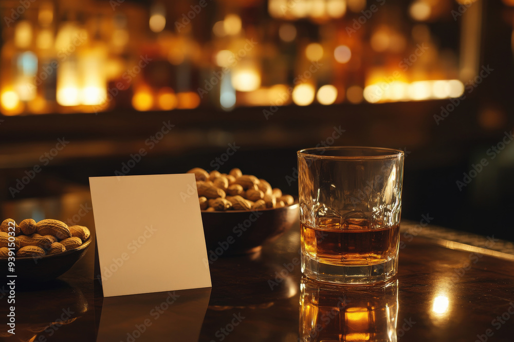 Evening Whiskey at a Cozy Bar Evening Whiskey at a Cozy Bar