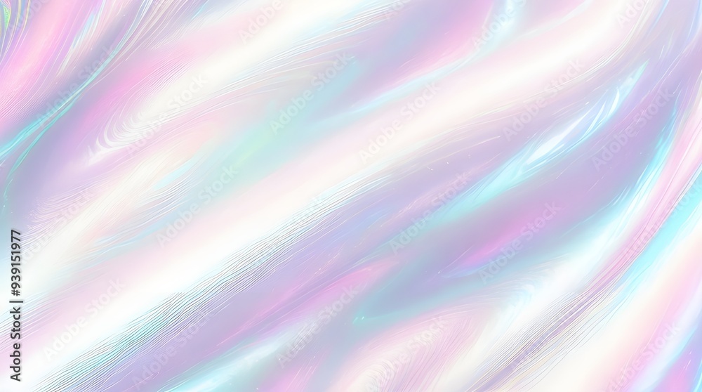 Holographic background seamless trendy iridescent light foil texture. Soft holographic pastel unicorn marble background pattern. Modern pearlescent blurry abstract swirl illustration.
Holographic background seamless trendy iridescent light foil texture. Soft holographic pastel unicorn marble background pattern. Modern pearlescent blurry abstract swirl illustration.