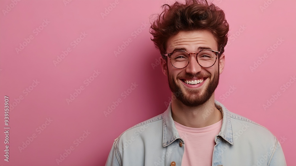 Indoor shot of cheerful bearded man in spectacles and casual clothes indicates happily at you chooses to compete has positive expression Handsome clever student makes choice isolated o : Generative AI Indoor shot of cheerful bearded man in spectacles and casual clothes indicates happily at you chooses to compete has positive expression Handsome clever student makes choice isolated o : Generative AI