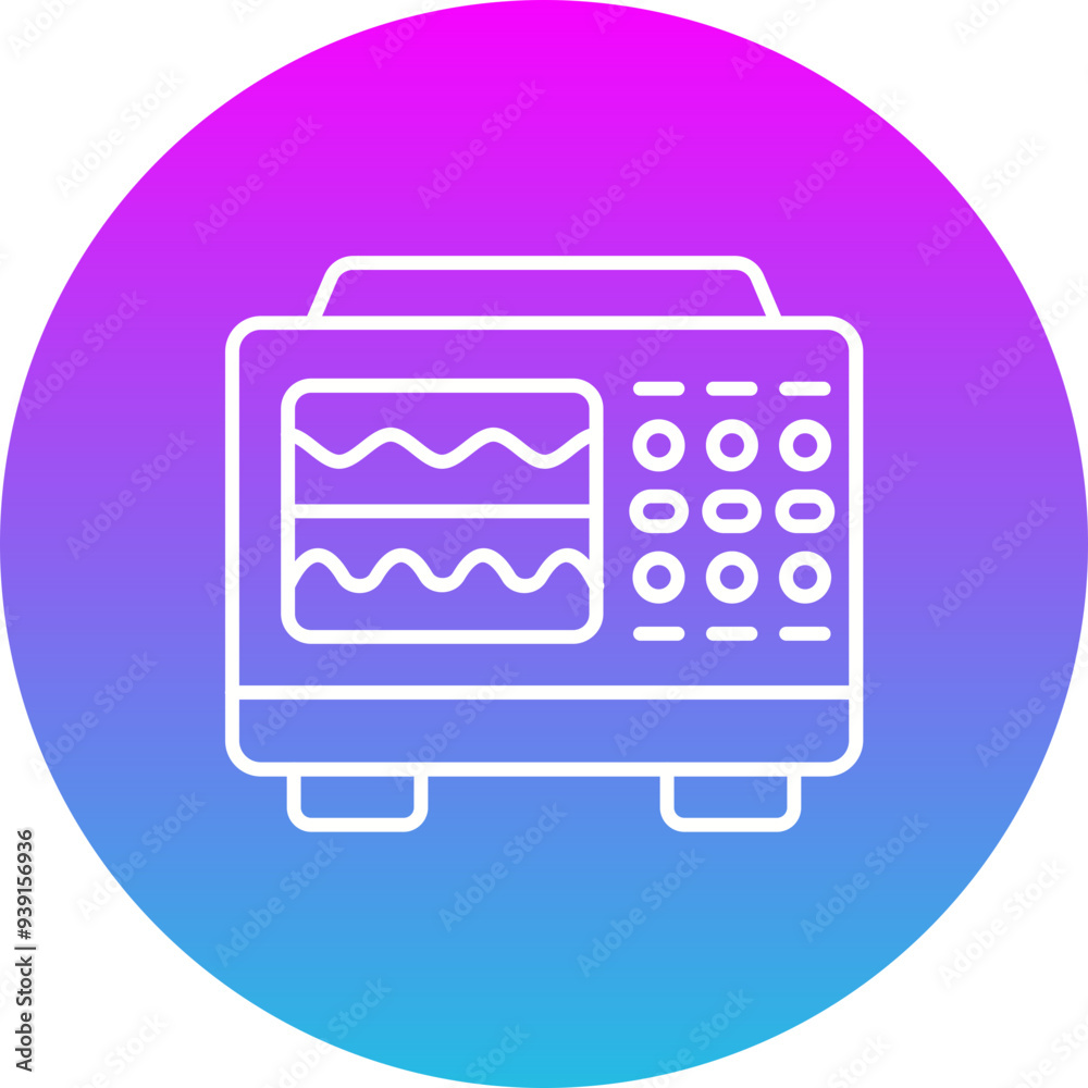 Oscilloscope Icon Oscilloscope Icon