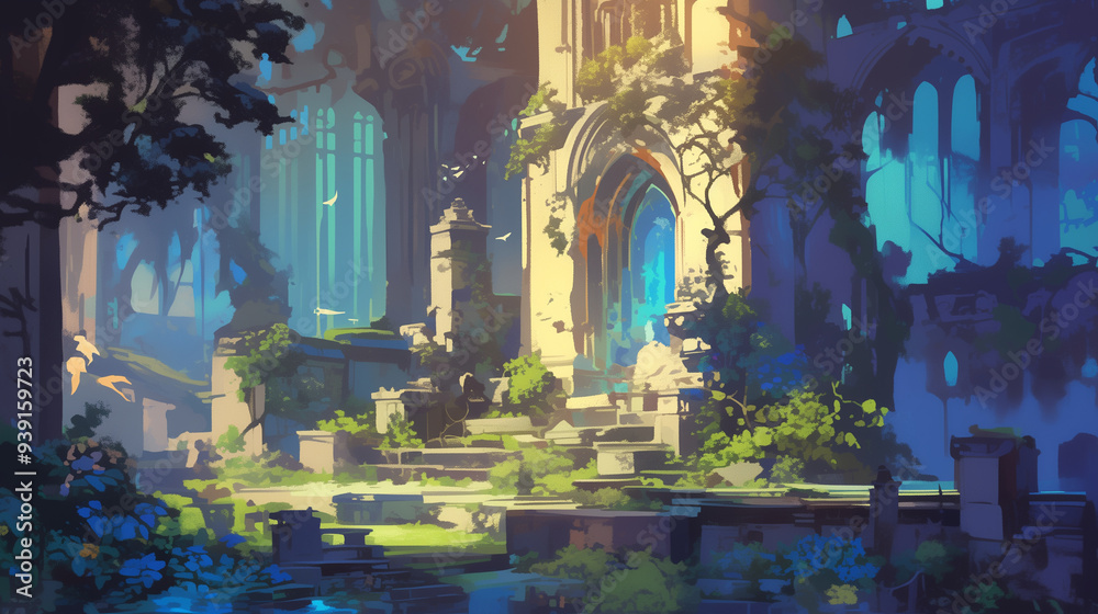 Obraz premium ファンタジーの城