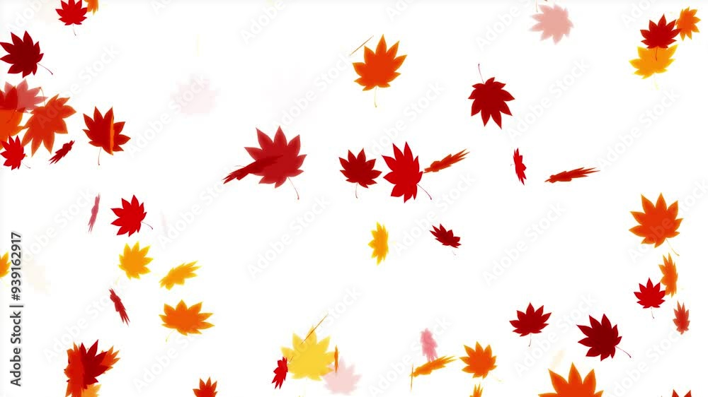 Autumn leaves background loop material Autumn leaves background loop material