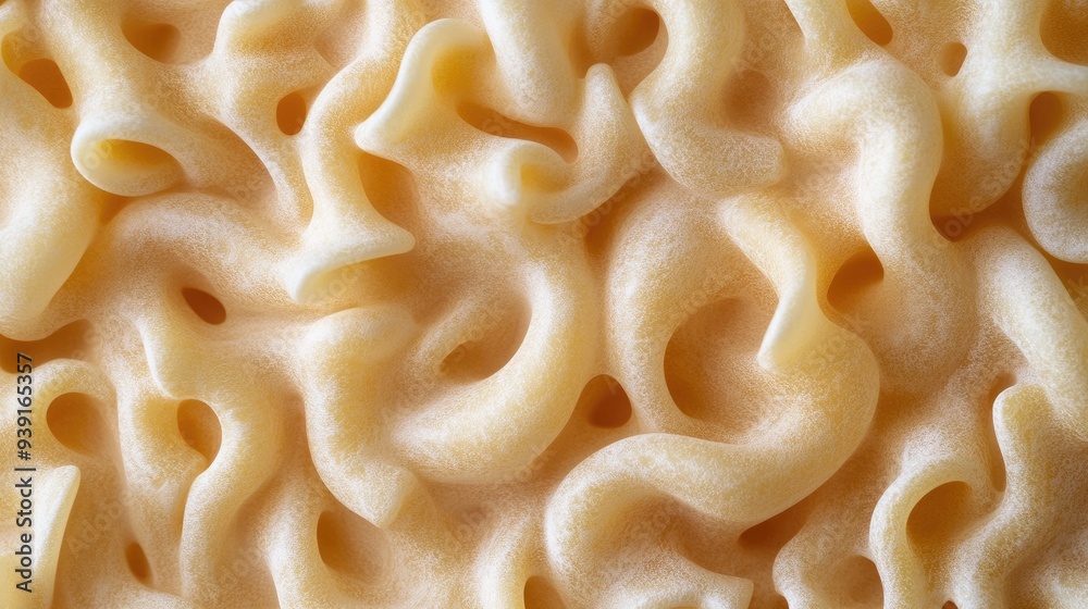 A close-up, textured shot of raw Cavatappi Cellentani noodles, A close-up, textured shot of raw Cavatappi Cellentani noodles,