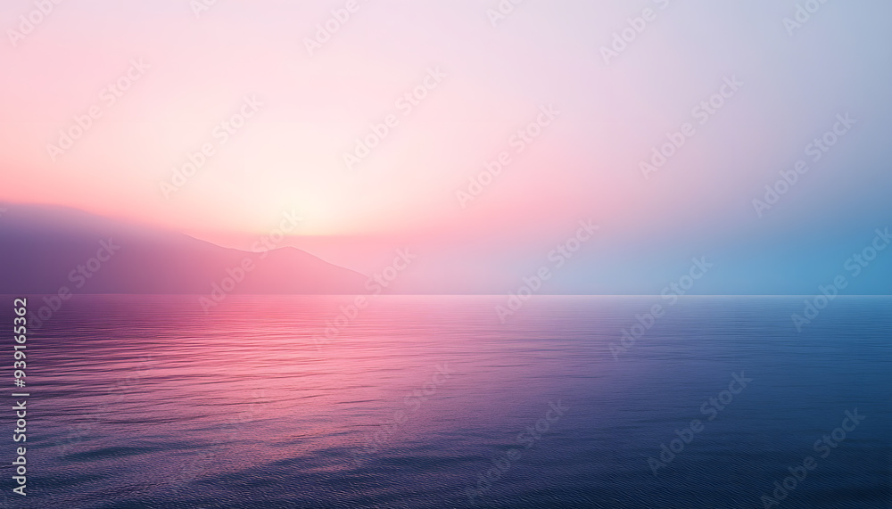 Obraz premium A simple gradient transitioning from a light to dark shade, creating a calm and soothing backdrop