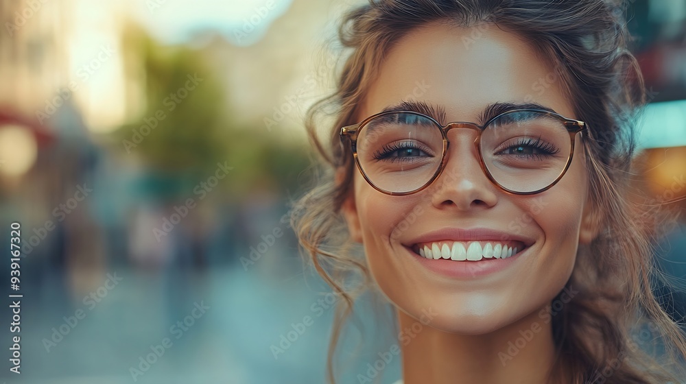 Goodlooking female with sincere smile rejoicing her success at work having good mood showing her positive emotions Woman with gentle smile People happiness facial expressions and emoti : Generative AI Goodlooking female with sincere smile rejoicing her success at work having good mood showing her positive emotions Woman with gentle smile People happiness facial expressions and emoti : Generative AI