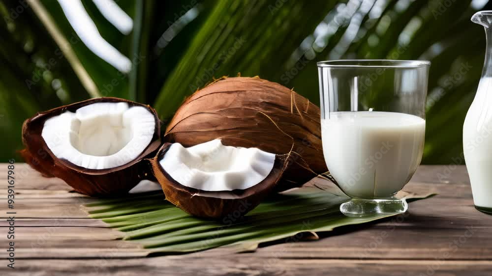  Fresh coconut milk and coconut water a tropical delight