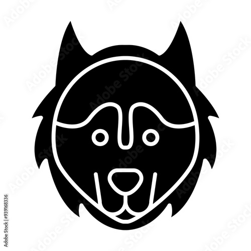 Siberian Husky dog face