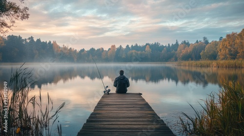 Solitude and Tranquility by the Lake