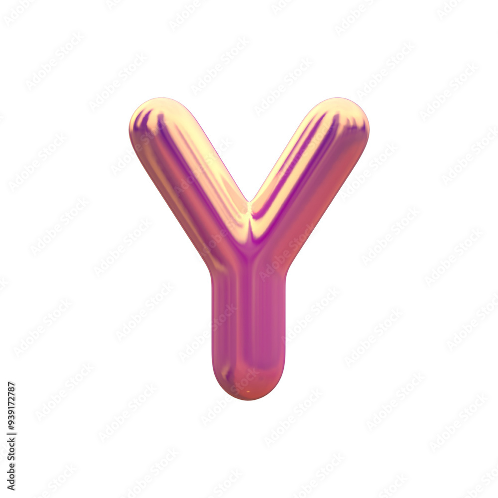 3d alphabet letter Y 3d alphabet letter Y