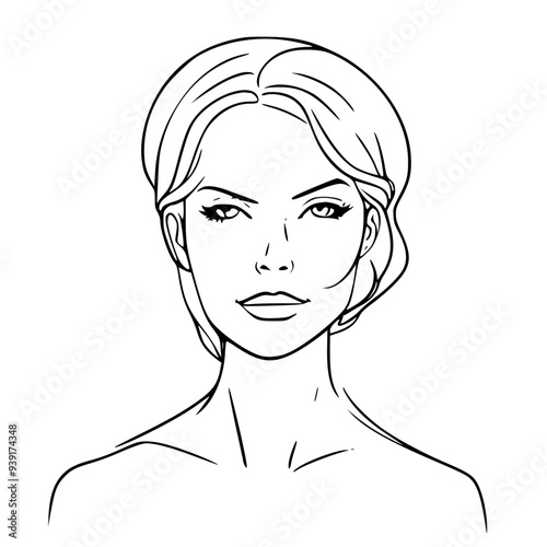 Elegant Girl Silhouette: Timeless Beauty in Minimalist Art