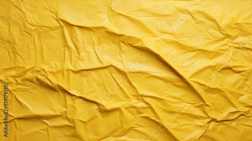 Wallpaper Mural Yellow Crumpled Paper Texture Background Wallpaper. Neural network ai generated art Torontodigital.ca