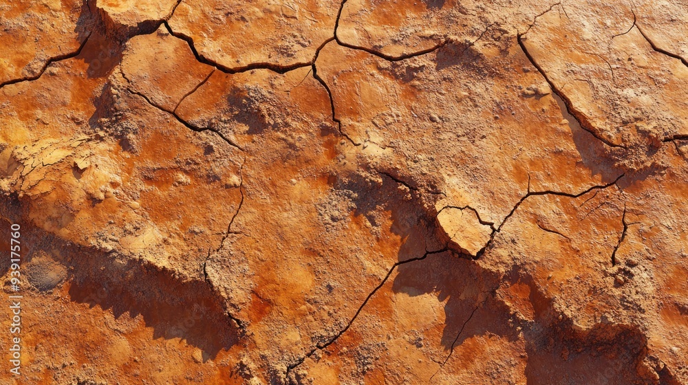 Cracked earth texture of ground, broken and rough surface red mud clay soil in summer season, crack ground floor on arid drought environment and hot weather in nature, light on top photo for graphic 3 Cracked earth texture of ground, broken and rough surface red mud clay soil in summer season, crack ground floor on arid drought environment and hot weather in nature, light on top photo for graphic 3