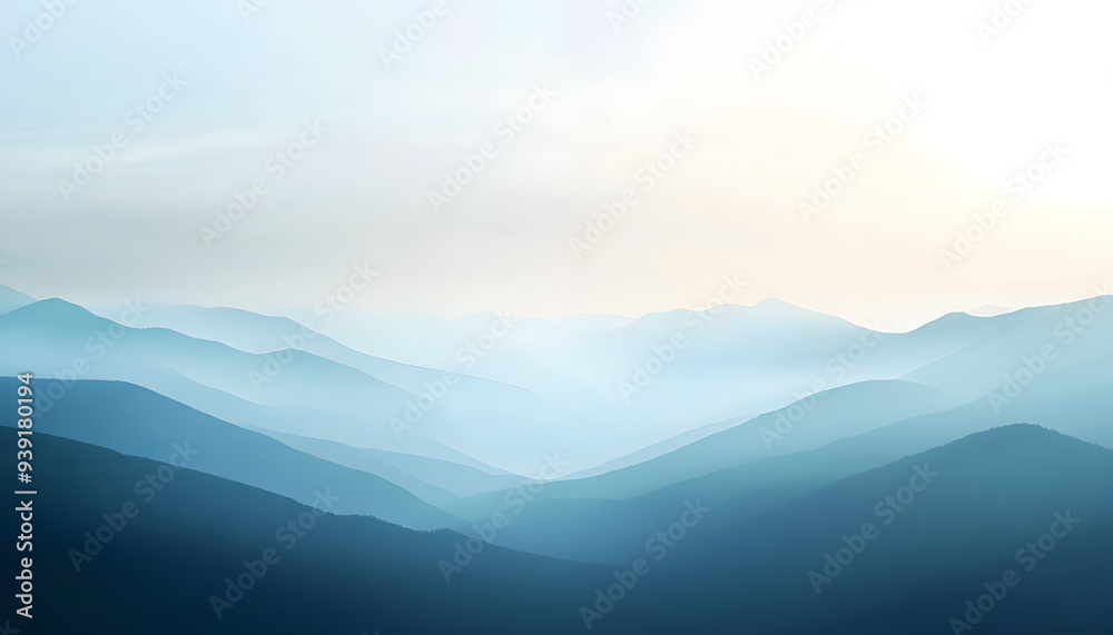 Fototapeta premium A simple gradient transitioning from a light to dark shade, creating a calm and soothing backdrop