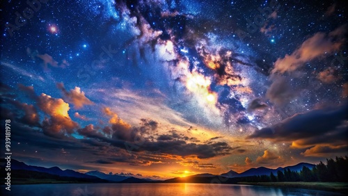 Amethyst Nightfall Ambience: Moody, Atmospheric, Night Sky, Starry, Tranquil