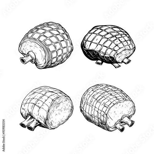 about meat, icon sheet about meat