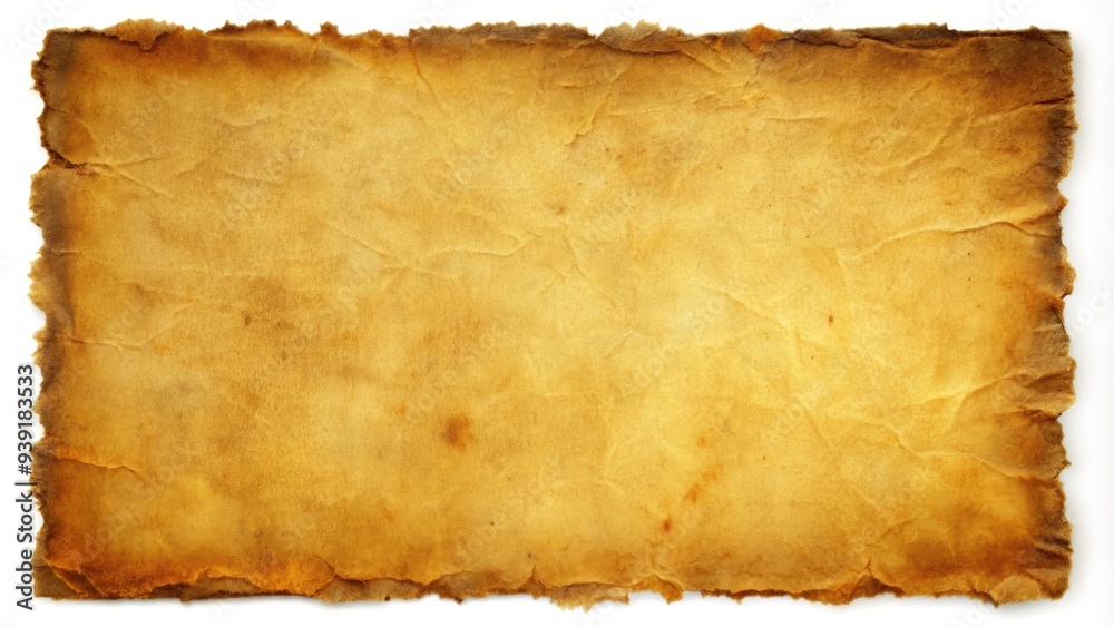 Rustic, Aged Paper With Torn Edges And Yellowed Patina, Perfect For Adding Vintage Charm To Designs Rustic, Aged Paper With Torn Edges And Yellowed Patina, Perfect For Adding Vintage Charm To Designs
