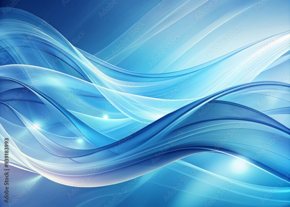 Azure Elegance: Soft blue hues, flowing shapes, sophisticated elegance, technical precision Azure Elegance: Soft blue hues, flowing shapes, sophisticated elegance, technical precision