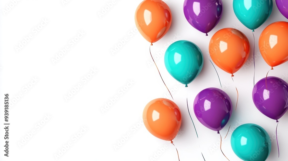 A colorful arrangement of balloons in various shades, ideal for celebrations and events. A colorful arrangement of balloons in various shades, ideal for celebrations and events.