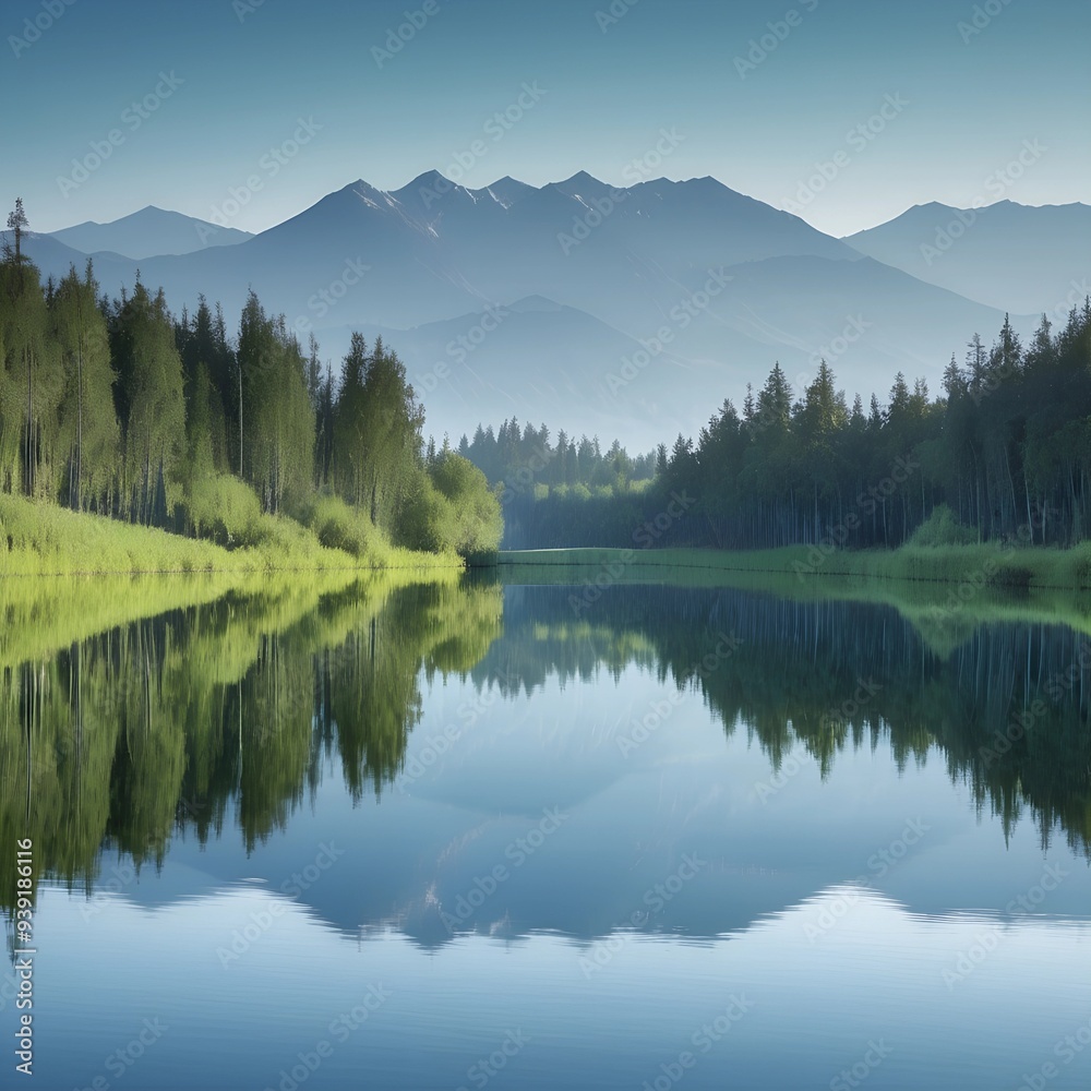 Fototapeta premium lake in the mountains