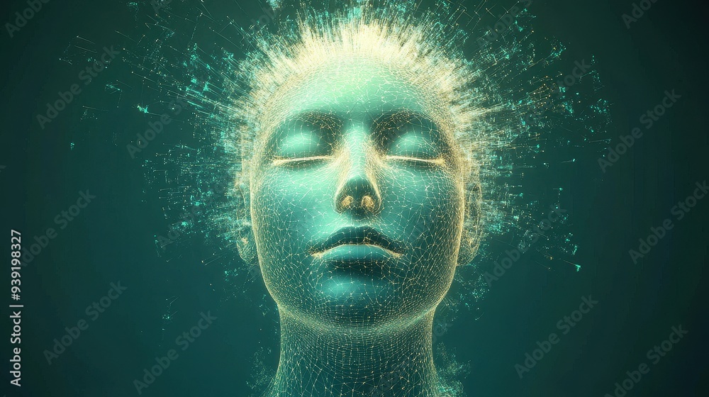 Digital Representation of Data Privacy with Futuristic Human Face and Network Connections Digital Representation of Data Privacy with Futuristic Human Face and Network Connections