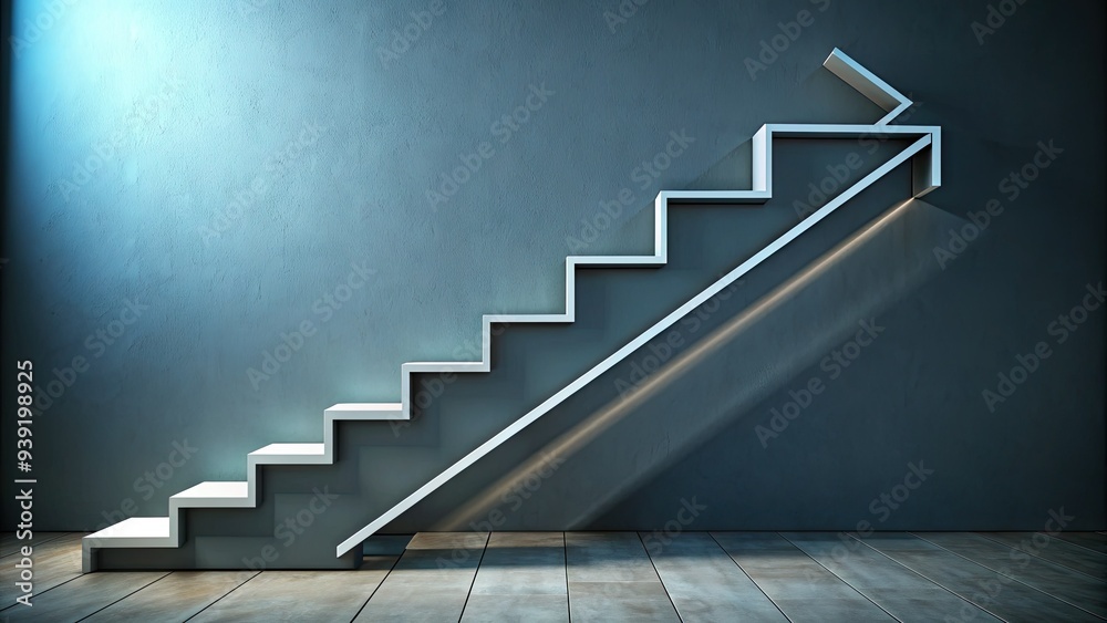 Sleek, modern, minimalist stairs icon featuring clean lines, geometric shapes, and a bold graphic design, symbolizing growth, progress, and upward movement. Sleek, modern, minimalist stairs icon featuring clean lines, geometric shapes, and a bold graphic design, symbolizing growth, progress, and upward movement.