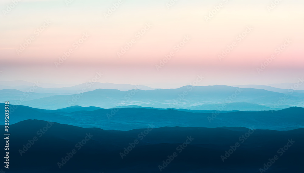 Fototapeta premium A simple gradient transitioning from a light to dark shade, creating a calm and soothing backdrop