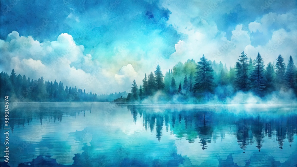 Soft, blended watercolor hues of serene blue and gentle turquoise merge with organic texture, evoking a sense of calming, dreamy tranquility in a subtle, abstract design. Soft, blended watercolor hues of serene blue and gentle turquoise merge with organic texture, evoking a sense of calming, dreamy tranquility in a subtle, abstract design.