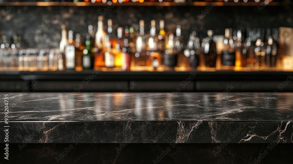 Black marble bar counter top with empty space or product mockup. restaurant counter. Cafe, Coffee shop, Countertop, Backdrop, Templates, Products display kitchen or bar. product placement Black marble bar counter top with empty space or product mockup. restaurant counter. Cafe, Coffee shop, Countertop, Backdrop, Templates, Products display kitchen or bar. product placement