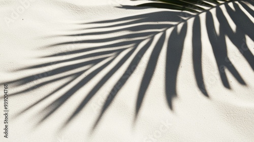 Business, travel concept, fern leaf, projection, background, palm leaf, Shado...
