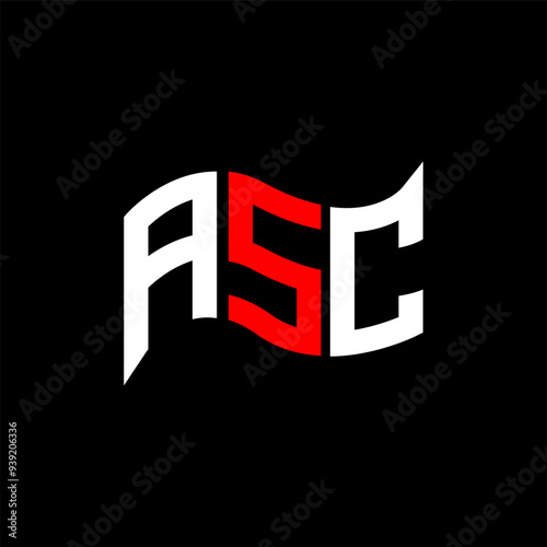 ASC logo design, ASC simple and modern logo. ASC luxurious alphabet design