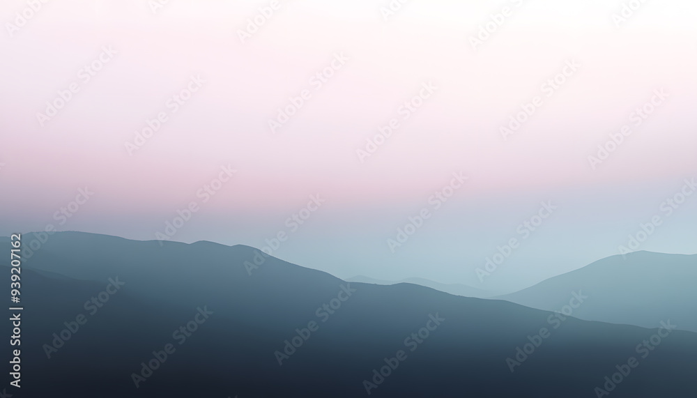 Fototapeta premium A simple gradient transitioning from a light to dark shade, creating a calm and soothing backdrop