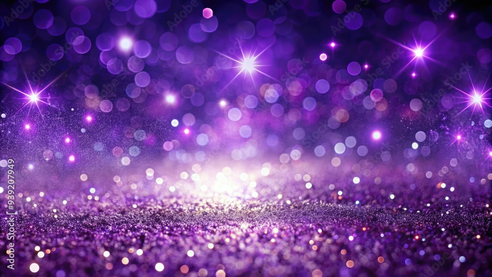 Sparkling Purple Glitter Sparkles Dance And Shimmer Across A Vibrant Background, Creating A Dazzling And Radiant Display Of Light.