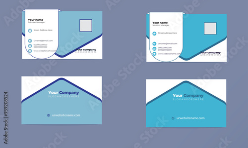 This is a corporate business card. Clean & Eye-catchy professional work. This Business card designed for a corporate company and suitable for all businesses industry. You can easily edit and customize