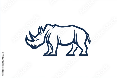 Rhino Logo Design.