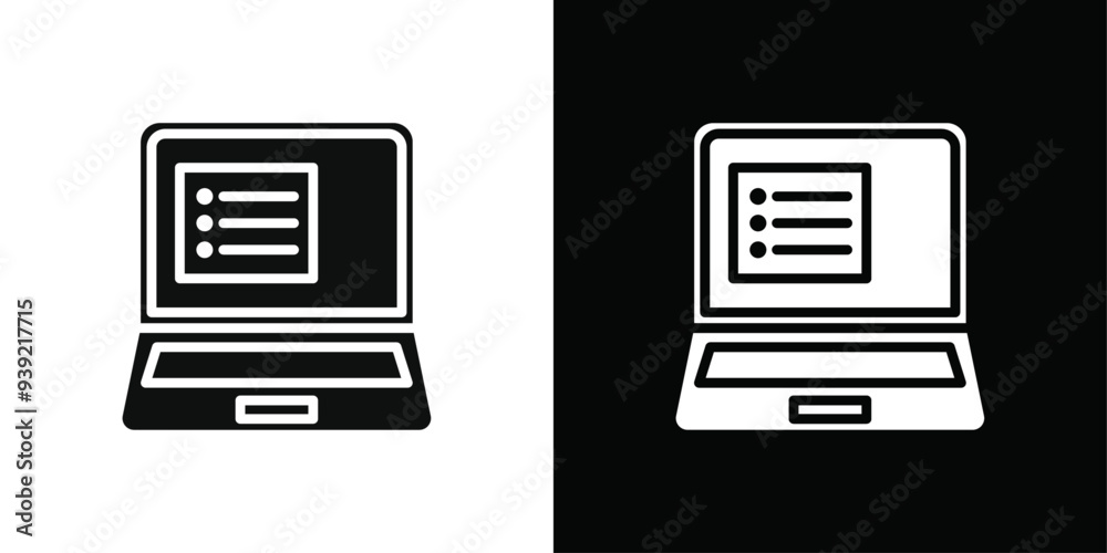 Official information online icon Black line art vector logo set Official information online icon Black line art vector logo set