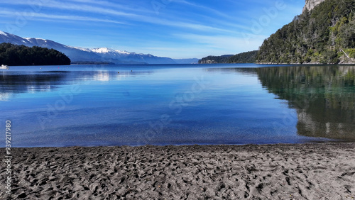 Bahia Mansa At Villa La Angostura In Neuquen Argentina. Snowy Mountains. Angostura Village. Vacations Travel. Bahia Mansa At Villa La Angostura In Neuquen Argentina. photo