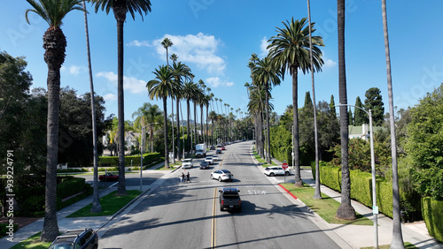 Beverly Hills At Los Angeles In California United States. Famous Luxury Neighborhood. Movie Stars District. Beverly Hills At Los Angeles In California United States. 