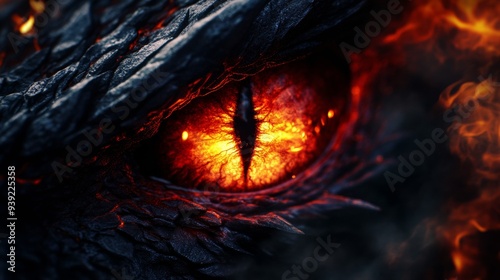 An eye of a sinister dragon