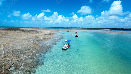 Natural Pools At Sao Miguel Dos Milagres In Alagoas Brazil. Coral Reefs Bay Water. Nature Landscape. Paradise Scenery. Travel Destinations. Sao Miguel Dos Milagres Alagoas.  photo