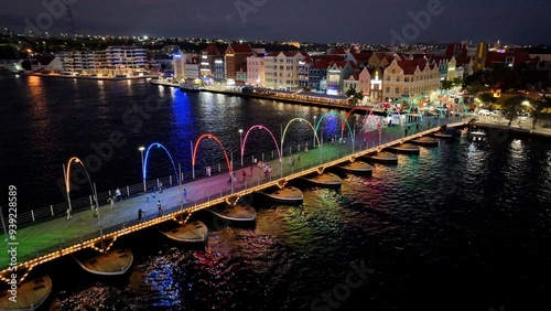 Bild auf Leinwand Colorful Catwalk At Punda In Willemstad Curacao