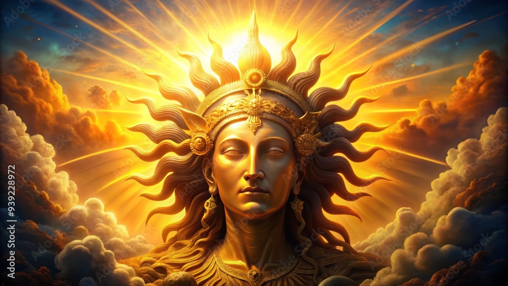 Sun God's Embrace: Comforting light, warmth and protection, unwavering presence. Sun God's Embrace: Comforting light, warmth and protection, unwavering presence.