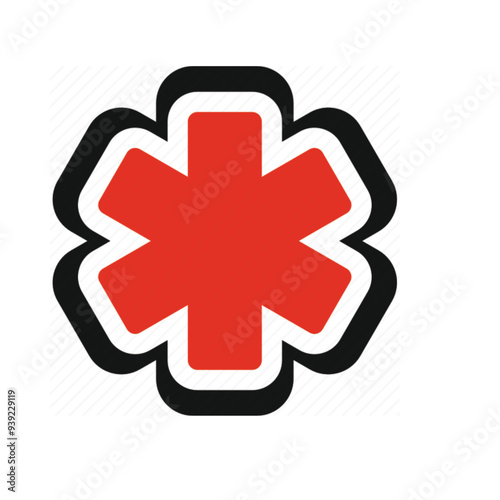 Paramedics, ambulance, doctor icon