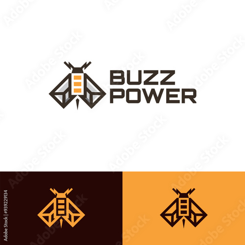 power bee logo vector