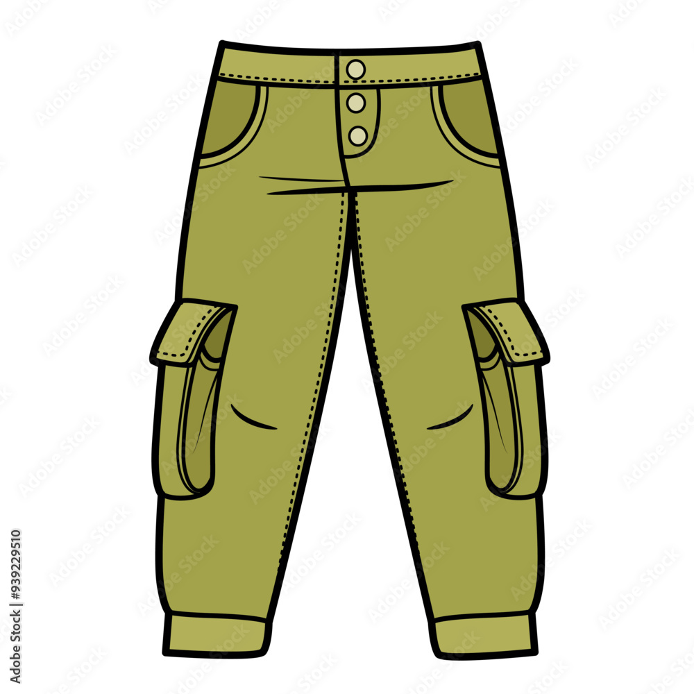 Cargo pants with large pockets color variation Cargo pants with large pockets color variation