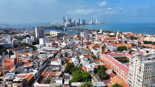 Wallpaper Mural Cartagena De India Skyline At Cartagena De India In Bolivar Colombia. Caribbean Cityscape. Downtown Background. Cartagena De India At Bolivar Colombia. Tourism Landscape. Walled City Landmark. Torontodigital.ca