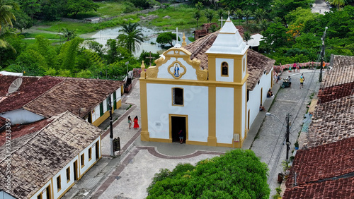 Arraial Dajuda Church In Arraial Dajuda Bahia Brazil. Religious Church. Brazilian Northeast. Bahia Brazil. Seascape Outdoor. Arraial Dajuda Church In Arraial Dajuda Bahia Brazil. photo