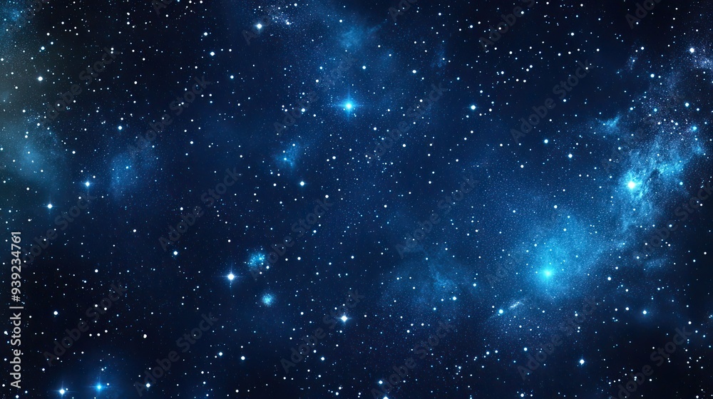 Obraz premium Galaxy shiny stars background fabric seamless print or textile vector background.