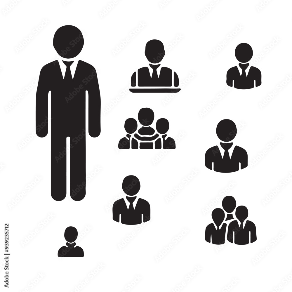 business people icons business people icons